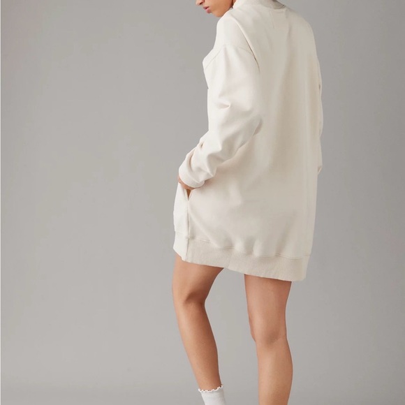 American Eagle Outfitters Beige Los Angeles Sweatshirt Dress - Size Medium - Picture 7 of 7